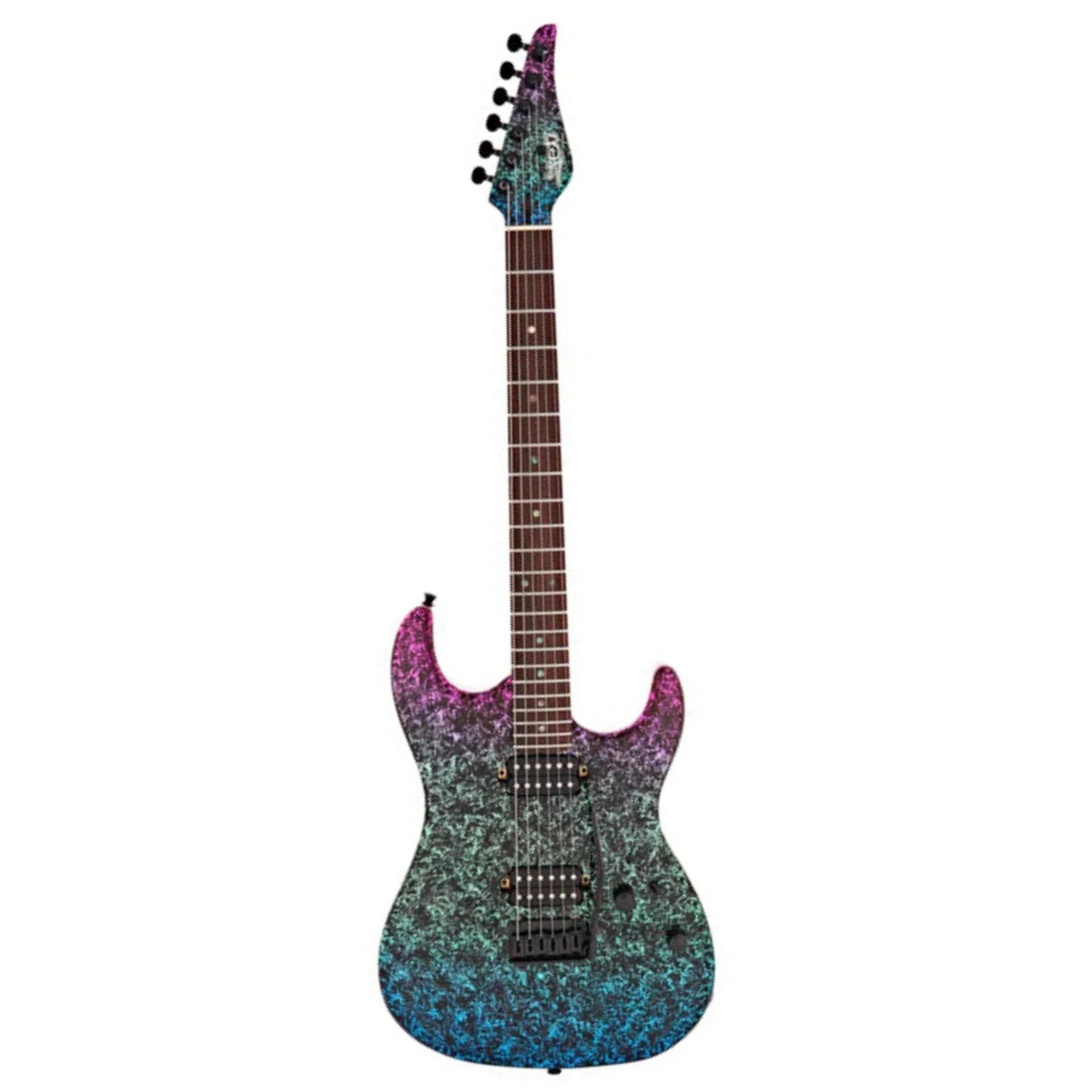 Jet JS-50-ELITE-ART Electric Guitar - Custom Painted Top - Image 2