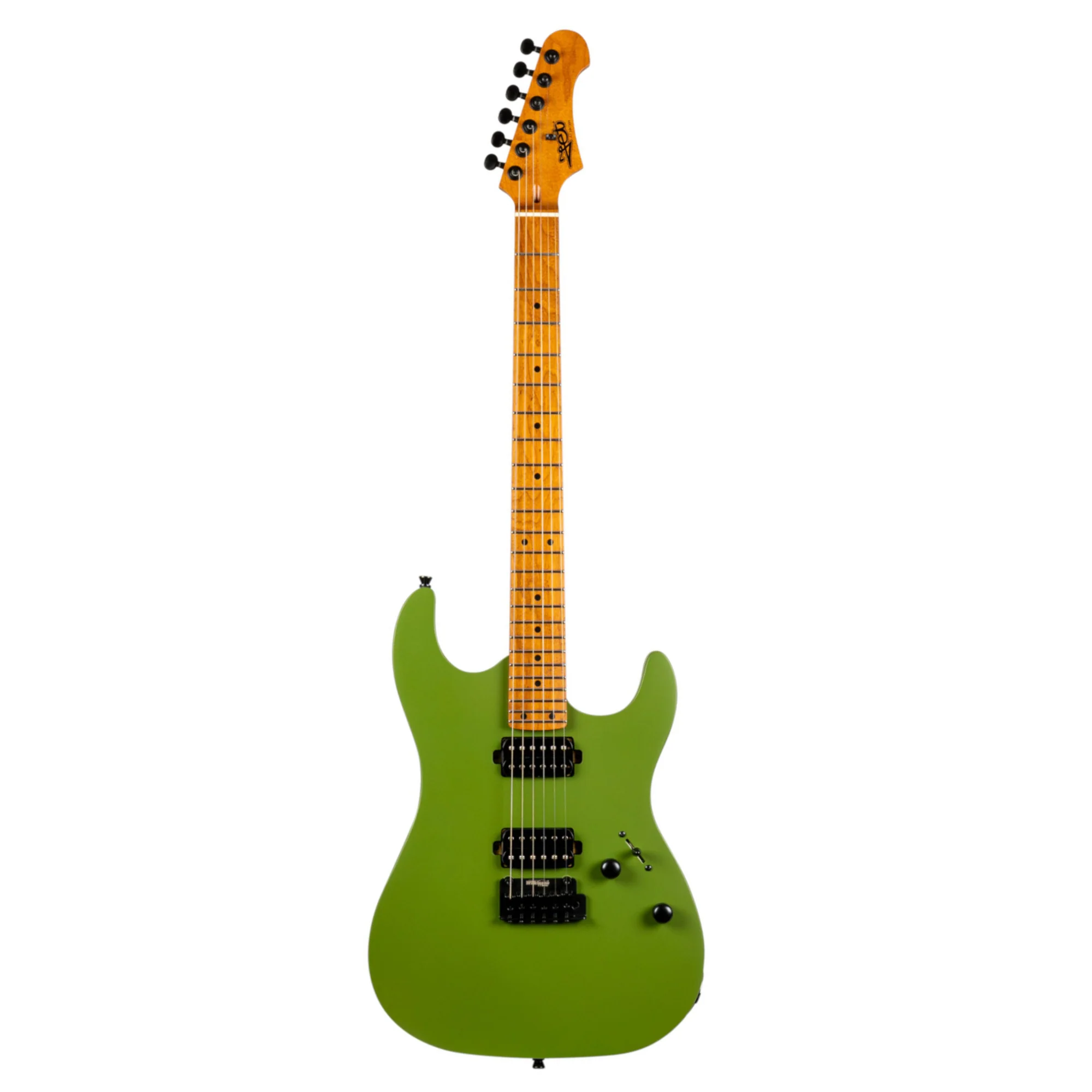 Jet JS-500-MGR Electric Guitar Maple FB - Matte Green - Image 2