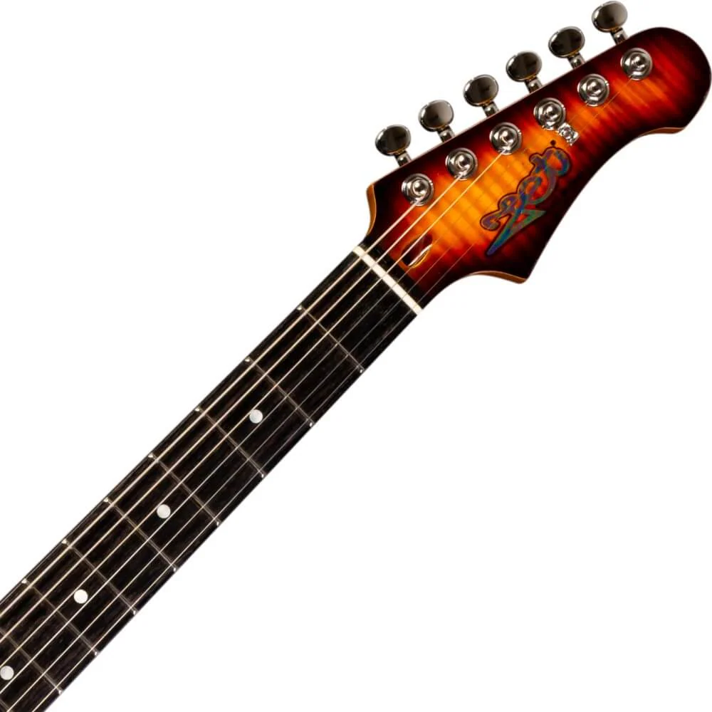 Jet JS-600 HSS Electric Guitar with Ebony Fretboard - Sunburst - Image 5
