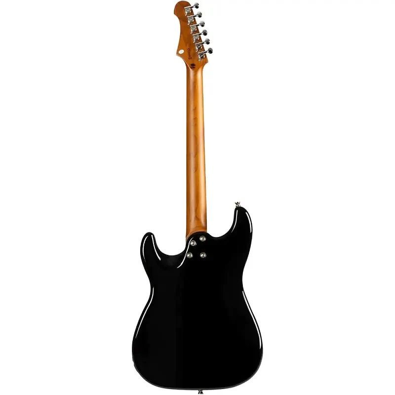 Jet JS400 HT HSS Electric Guitar, Roasted MN with Rosewood FB - Black - Image 2