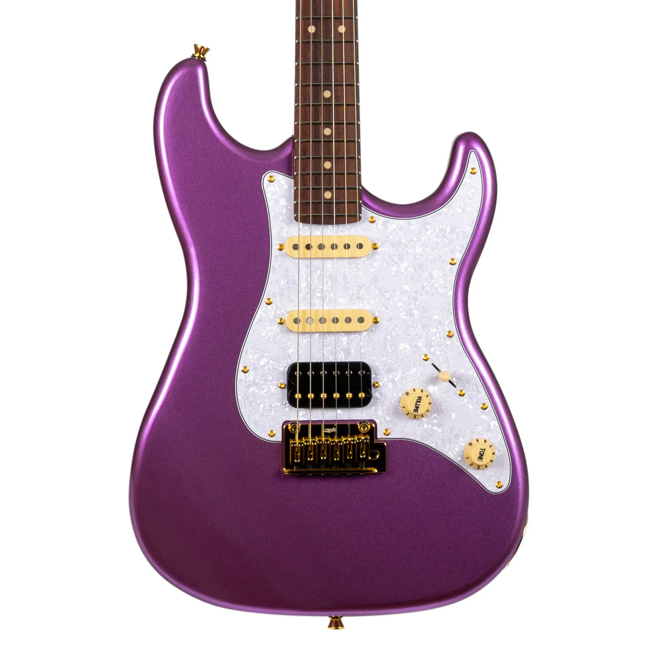 Jet JS480 HSS Electric Guitar, Roasted Maple Neck with Rosewood FB - Violet - Image 3