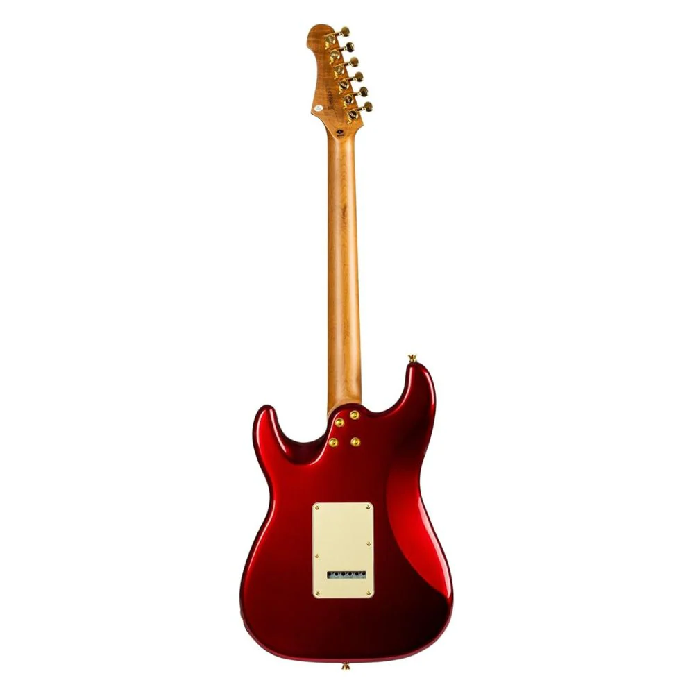 Jet JS480 HSS Electric Guitar, Roasted Maple Neck with Rosewood FB - Wine Red - Image 3