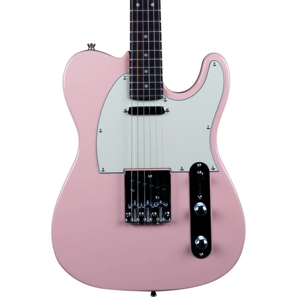 Jet JT-300 Electric Guitar with Rosewood Fretboard - Shell Pink - Image 3