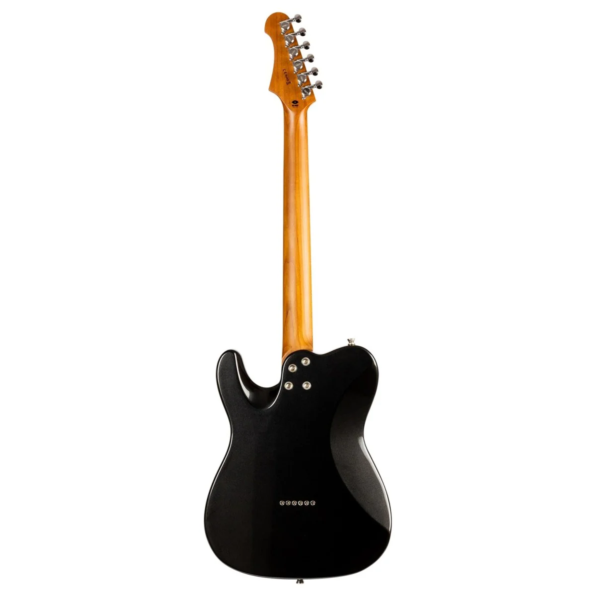 Jet JT-350 HH Electric Guitar with Roasted Maple Fretboard - Black - Image 2