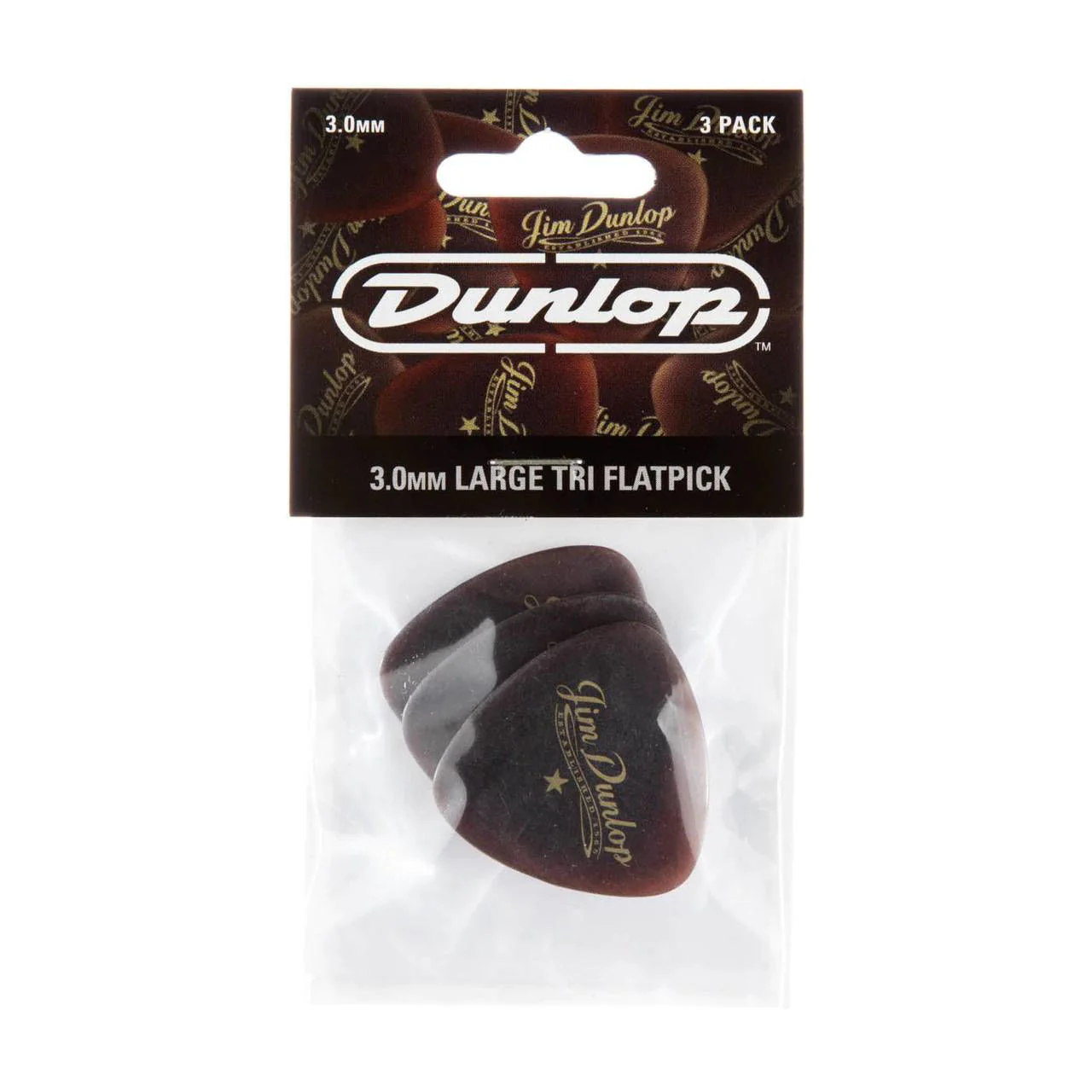 Jim Dunlop Deluxe Triangle 3mm Guitar Pick Player Pack (3 in a pack) - Image 4