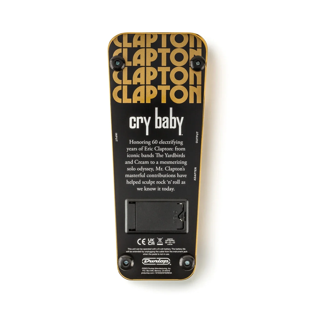 Jim Dunlop EC95G Eric Clapton Crybaby Limited Edition Wah Pedal - Gold - Image 2