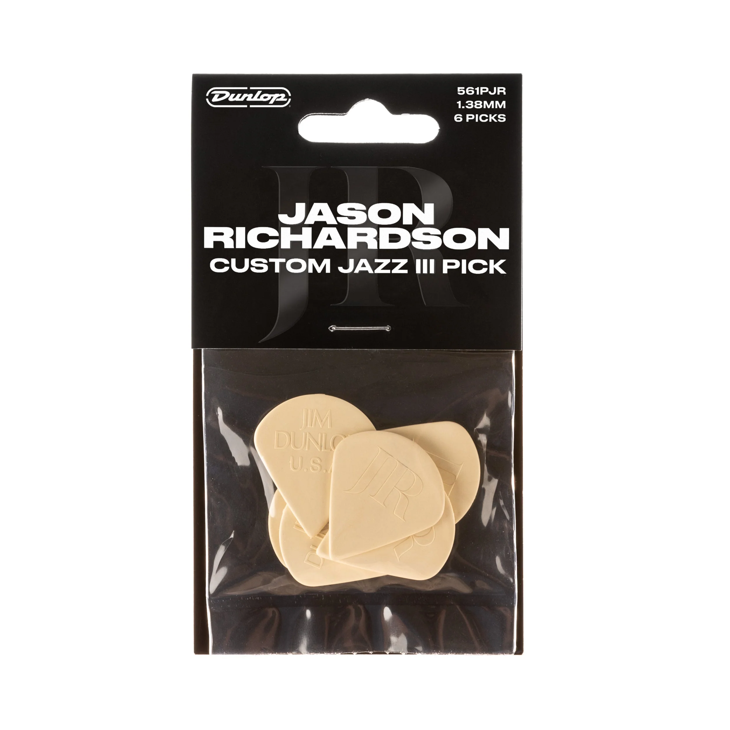 Jim Dunlop Jason Richardson Custom Jazz III Players 6 Pack 1.38mm