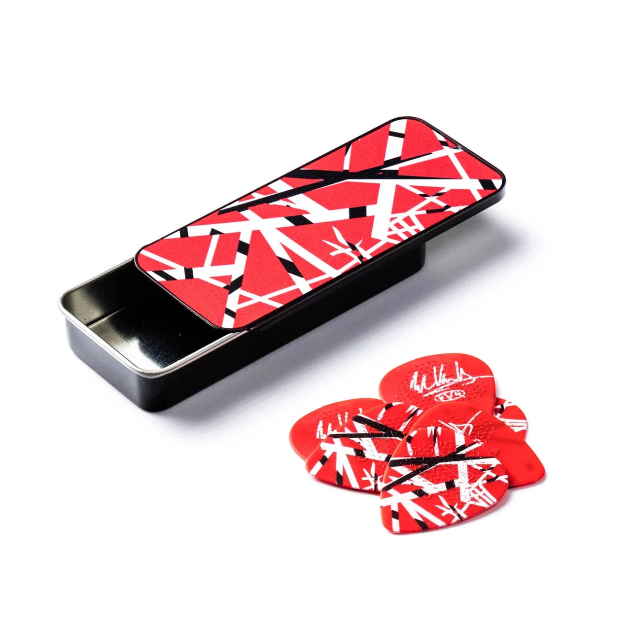 Jim Dunlop JT150 EVH Red Frankenstein Collector's Pick Tin - Image 2