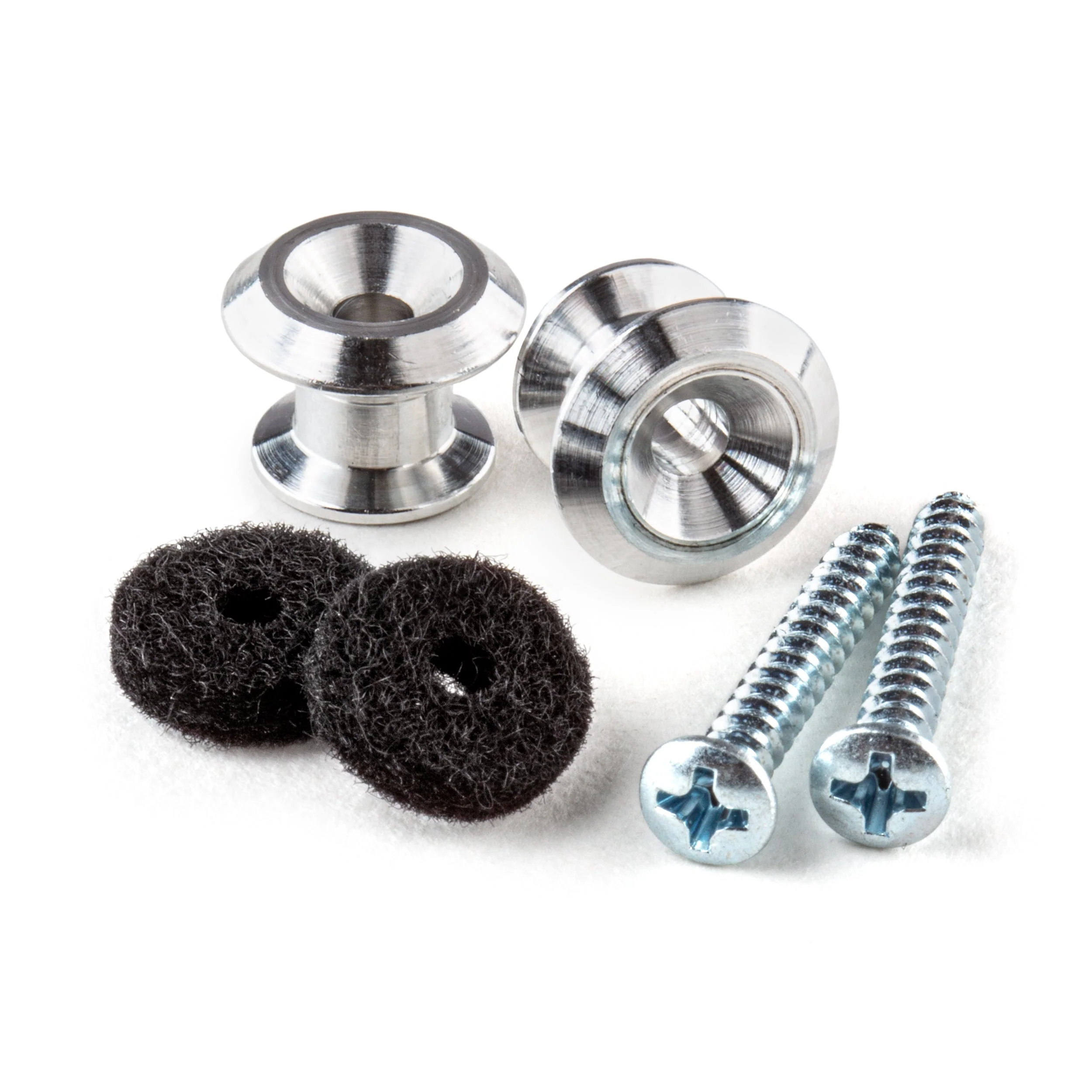 Jim Dunlop Strap Buttons, Aluminium End Pin With Felt Washer And Screw