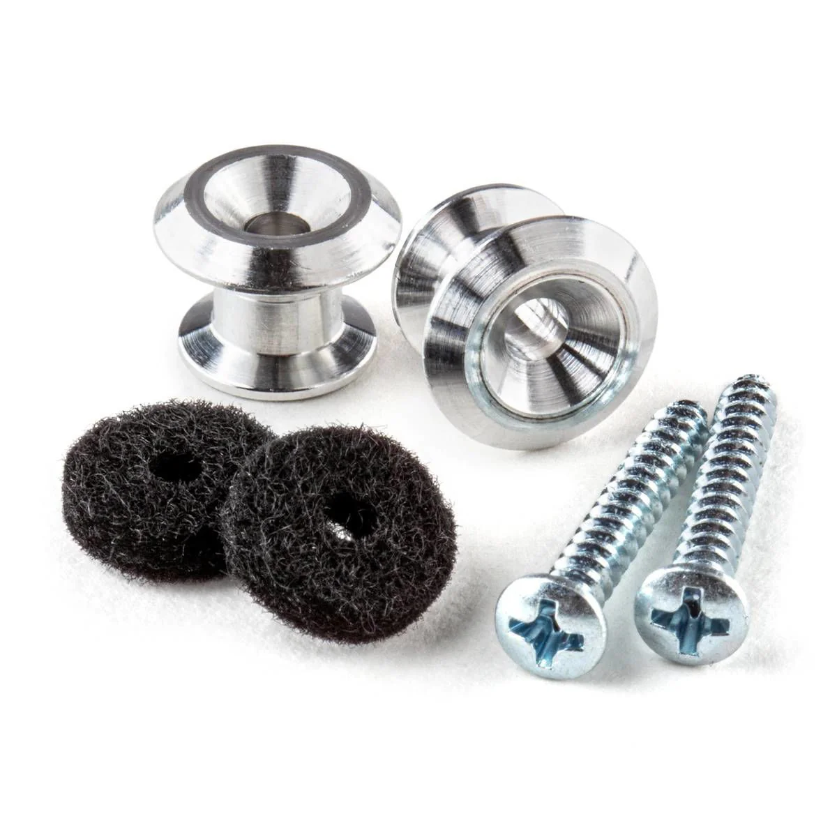 Jim Dunlop Strap Buttons, Aluminium End Pin With Felt Washer And Screw - Image 2