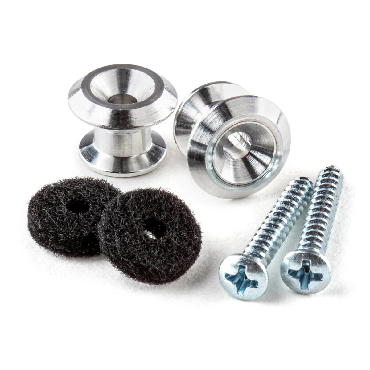 Jim Dunlop Strap Buttons, Aluminium End Pin With Felt Washer And Screw - Image 3