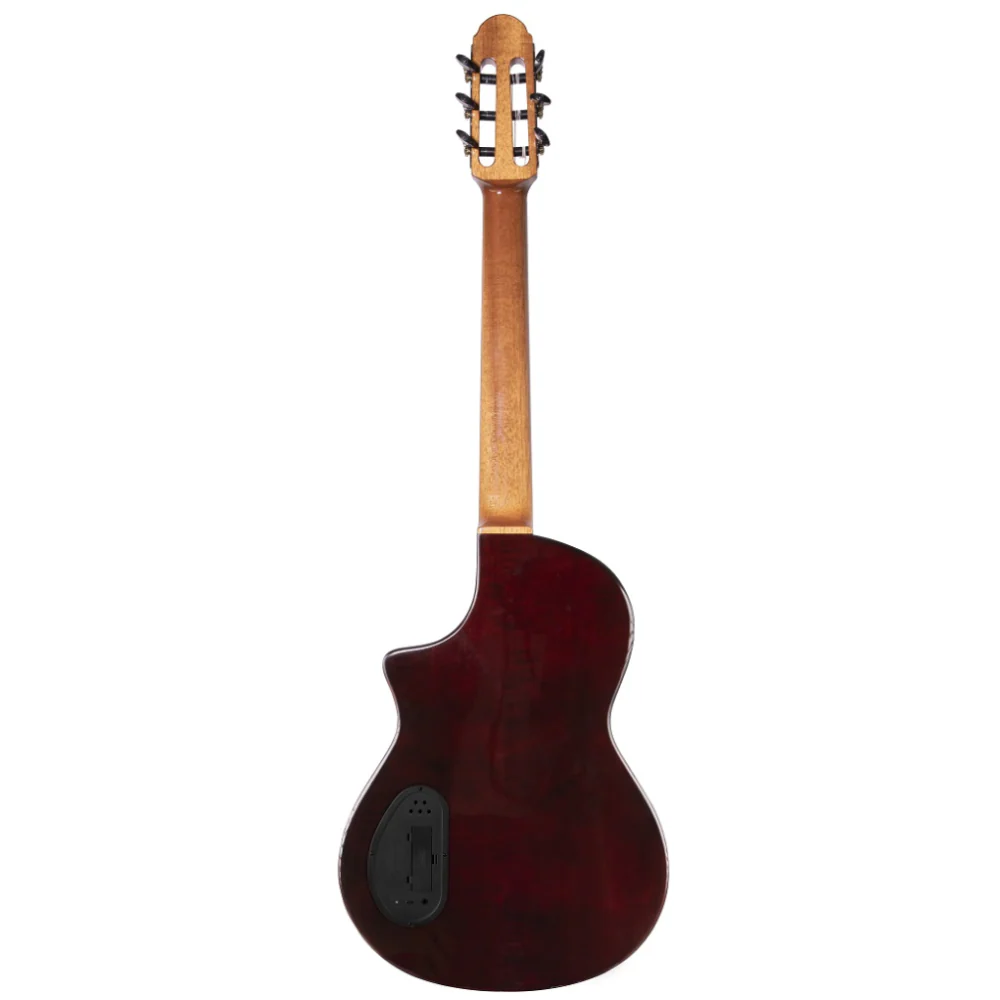Katoh Hispania A/E Electric Nylon String Guitar in Cognac - Image 6
