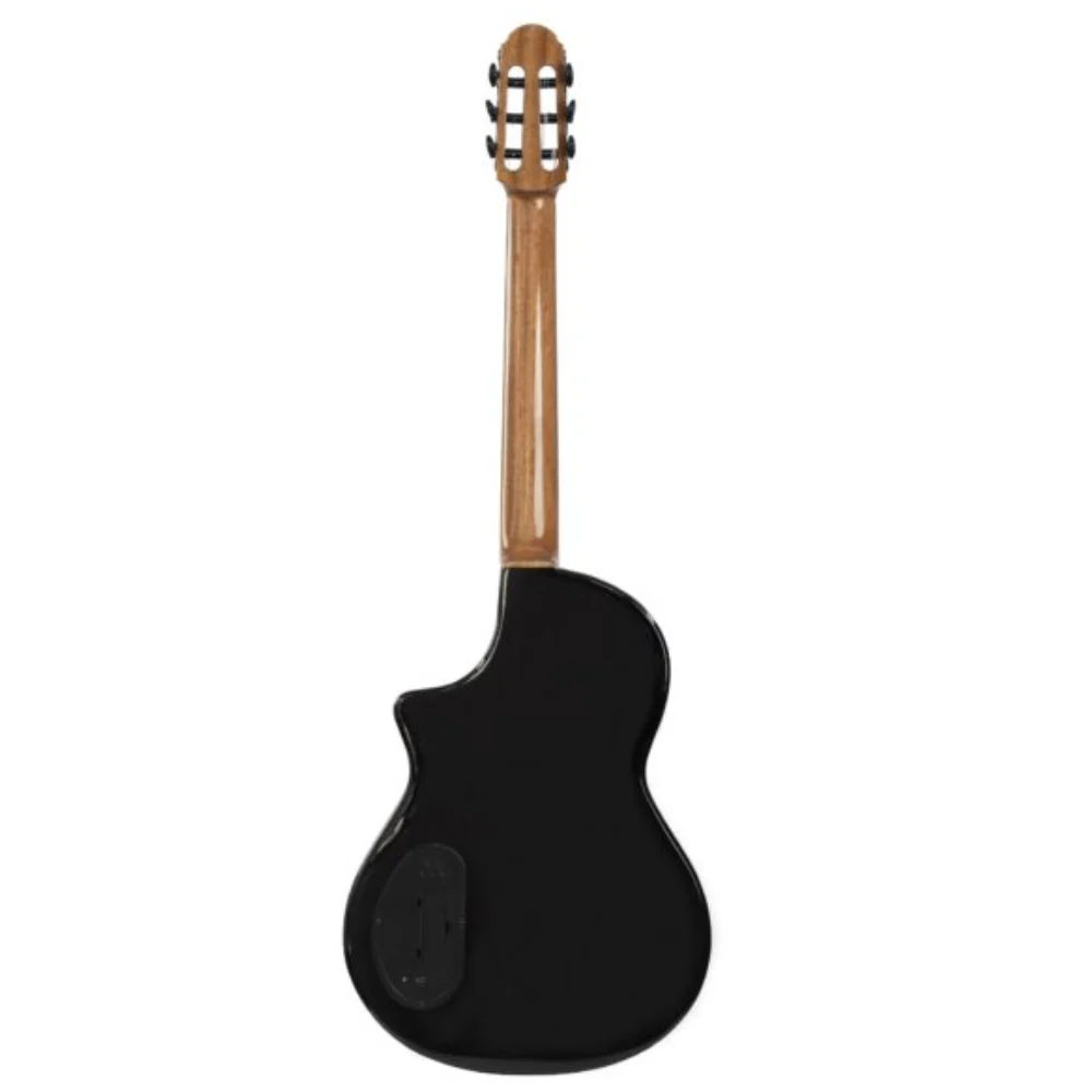 Katoh Hispania A/E Electric Nylon String Guitar in Trans Black - Image 2
