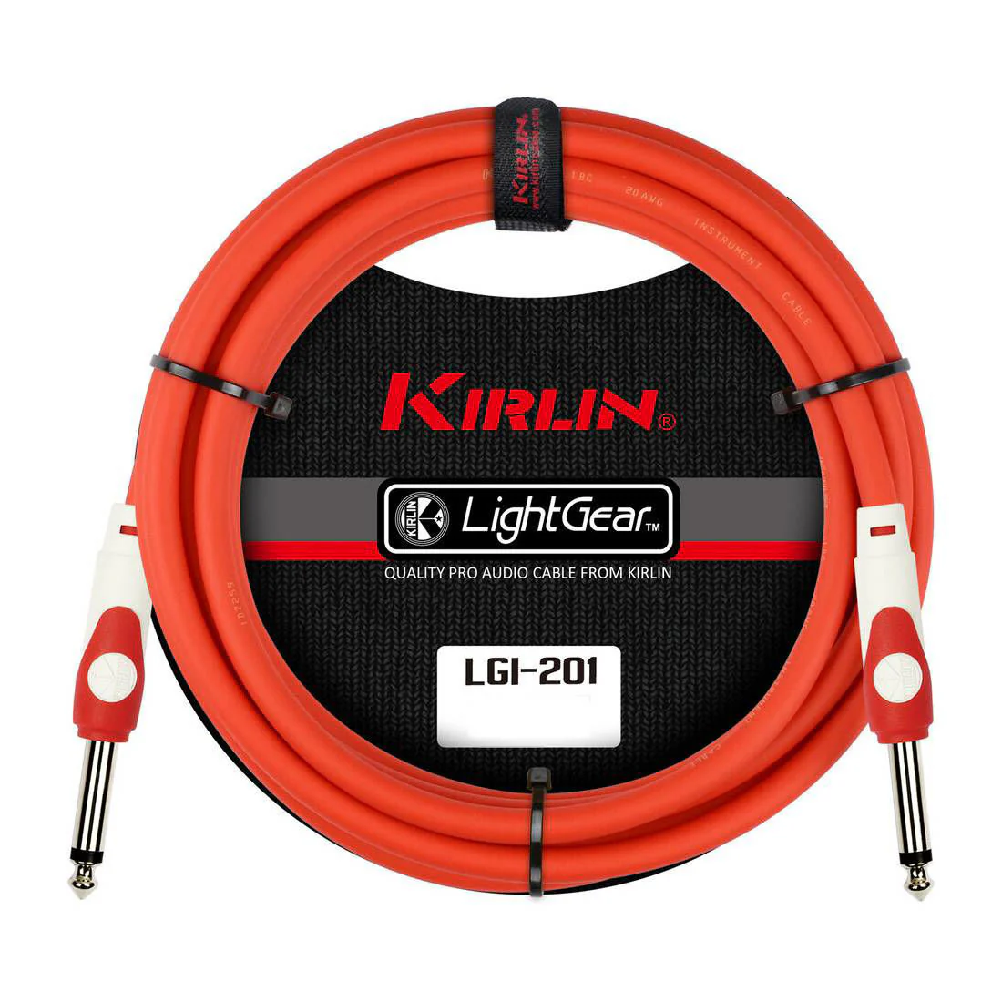 Kirlin 20ft Red Guitar Cable - Image 4