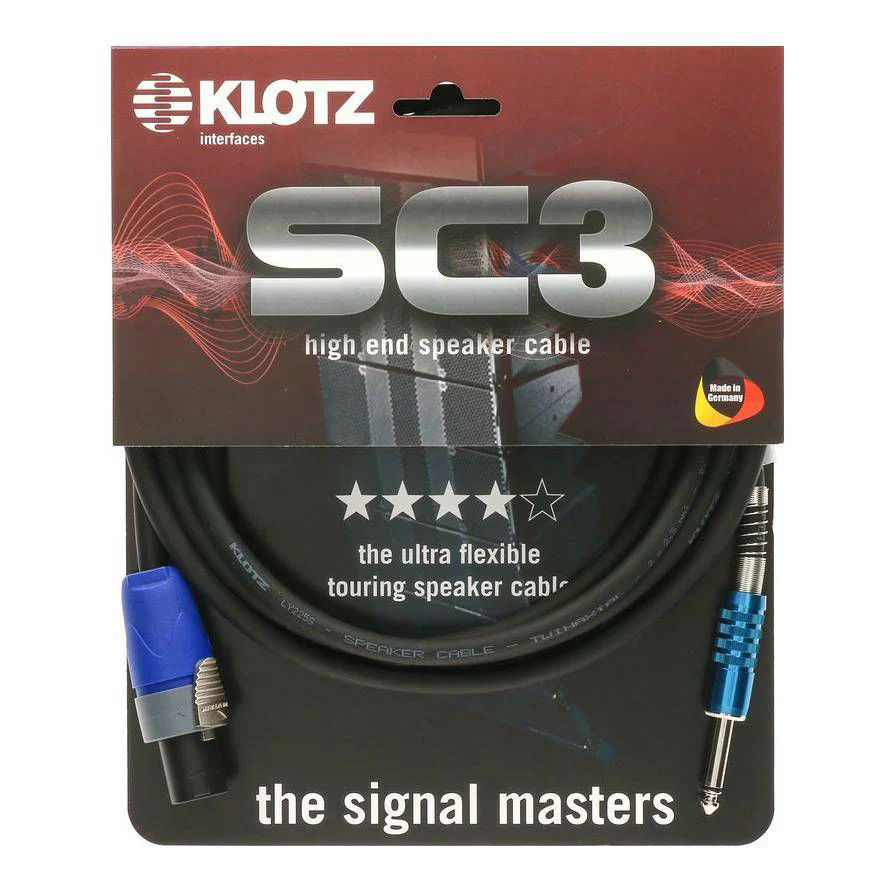 Klotz SC3  High End Speaker Cable - Neutrik Speakon to Klotz Jack - 1 meter - Image 5