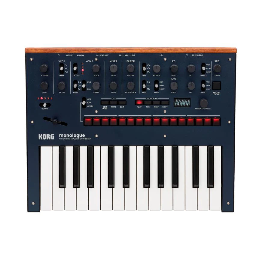 Korg monologue Monophonic Analogue Synthesizer Blue - Image 4