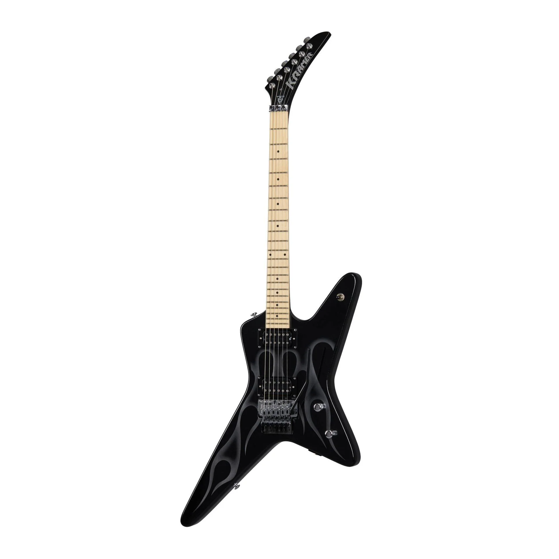Kramer Tracii Guns Gunstar Voyager Electric Guitar - Black/Ghost Flame