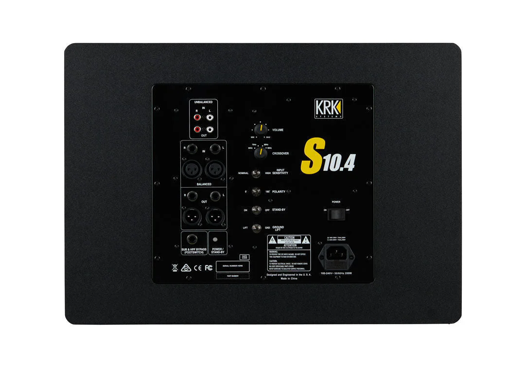 KRK S10.4 Pro 10 Powered Studio Subwoofer - Image 3