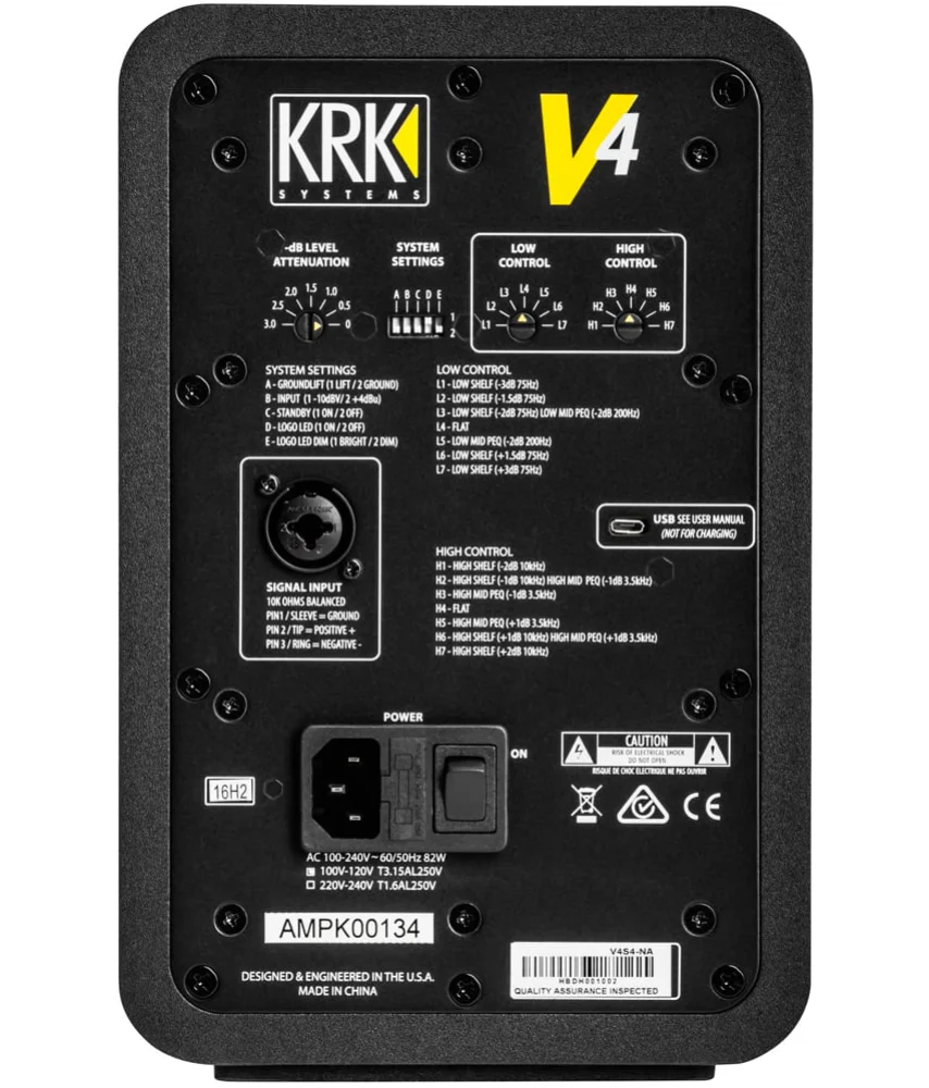 KRK V4 S4 4 inch Powered Studio Monitor in Black - Single - Image 4