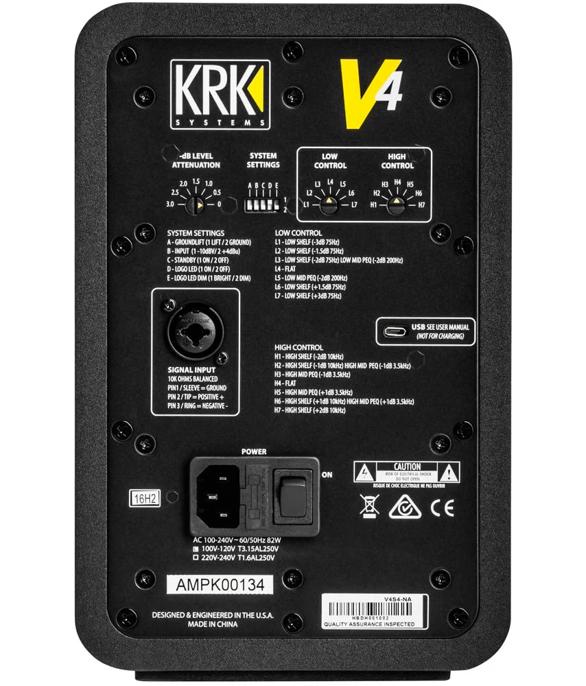 KRK V4 S4 4 inch Powered Studio Monitor in Black - Single - Image 5