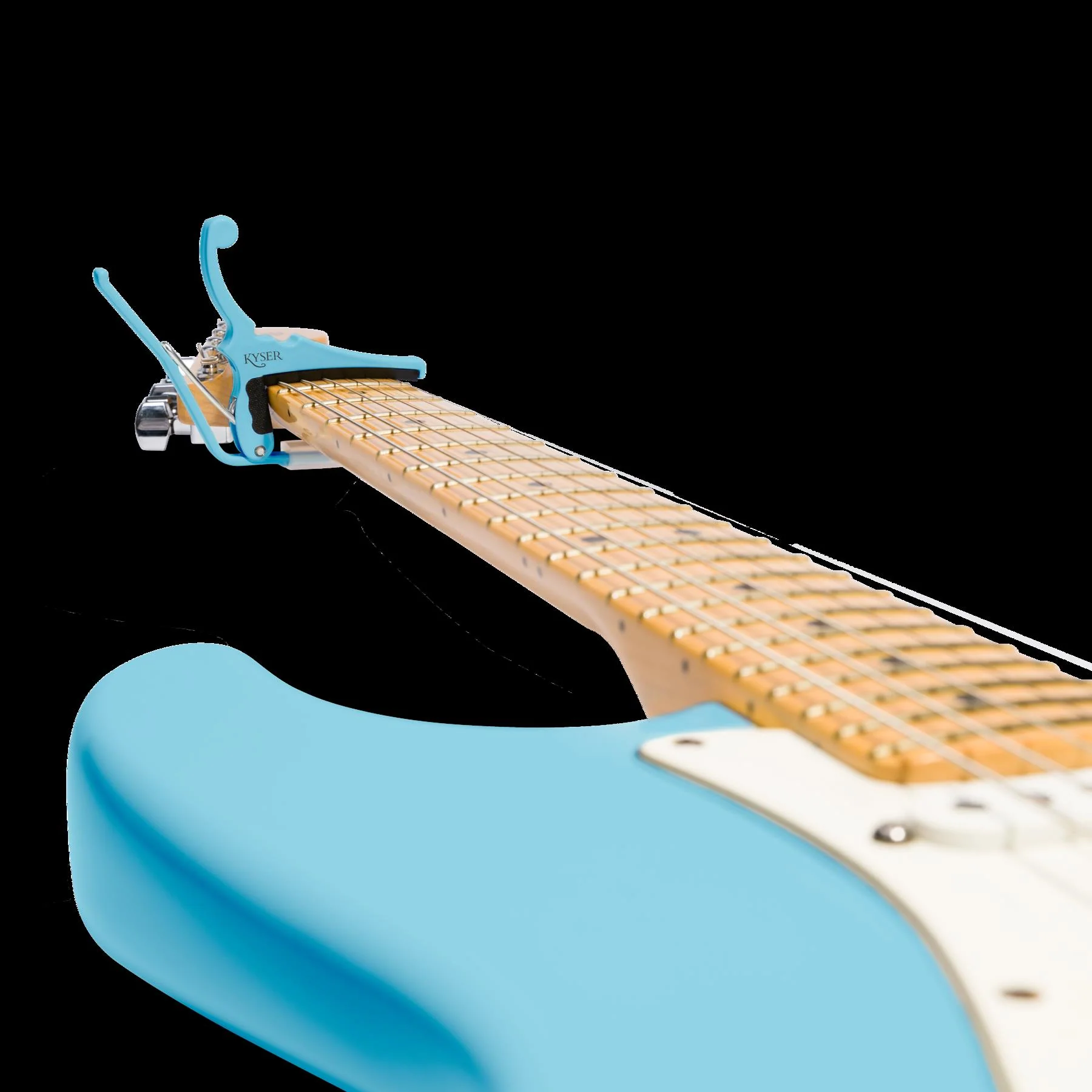 Kyser Fender Limited Edition Quick-Change Capo - Daphne Blue - Image 4