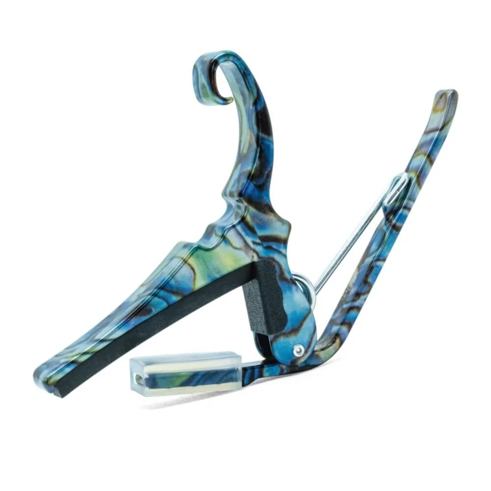 Kyser KG6 Quick-Change Acoustic Guitar Capo - Abalone - Image 2