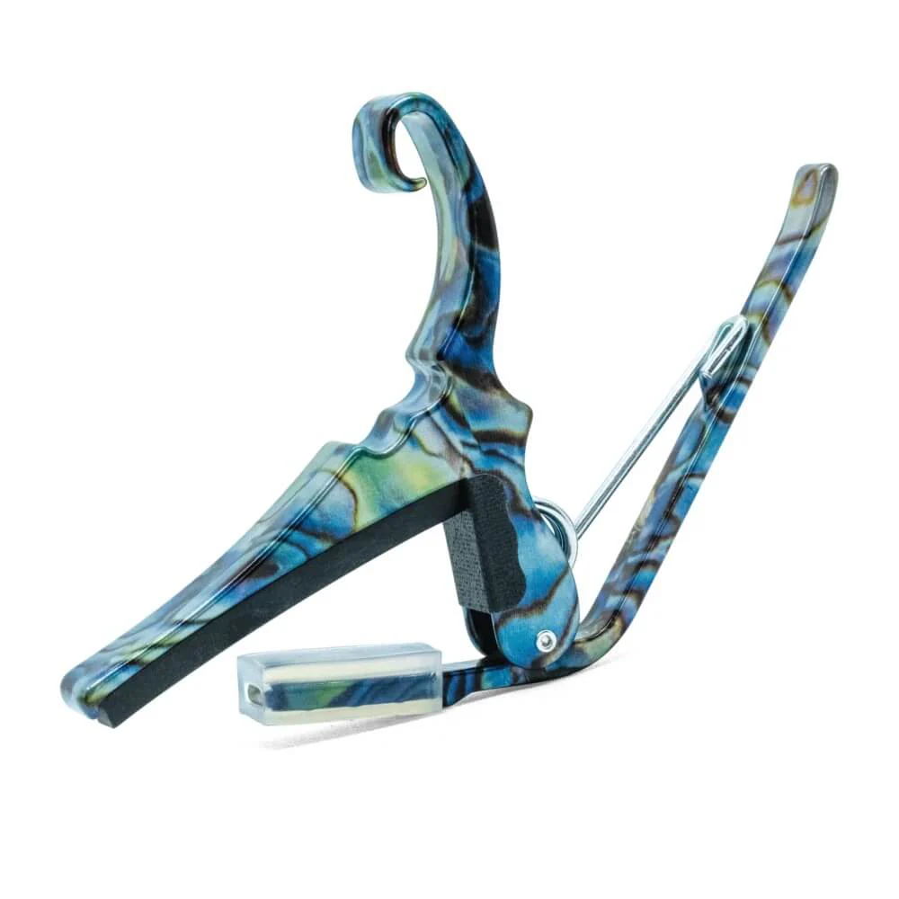 Kyser KG6 Quick-Change Acoustic Guitar Capo - Abalone - Image 4