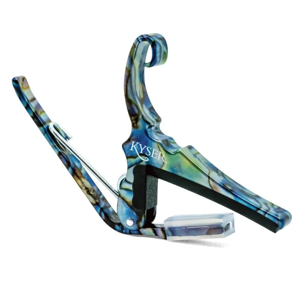 Kyser KG6 Quick-Change Acoustic Guitar Capo - Abalone - Image 6