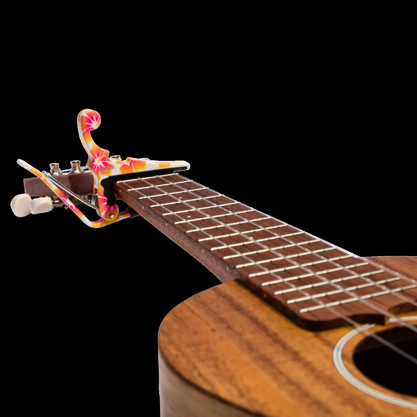 Kyser Ukulele Capo - Pastel Hibiscus - Image 3