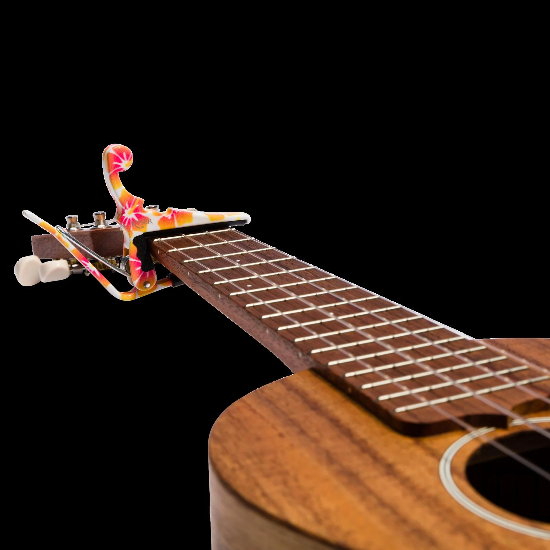 Kyser Ukulele Capo - Pastel Hibiscus - Image 5