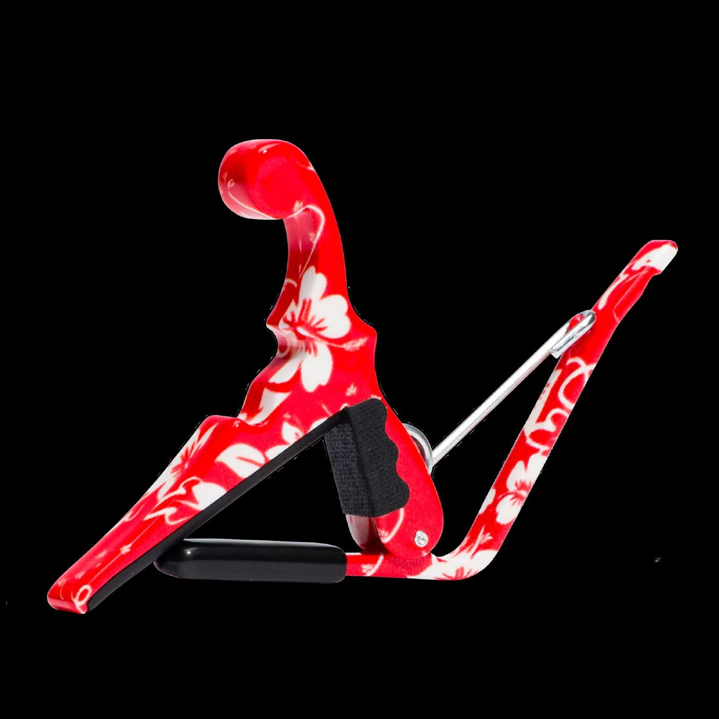 Kyser Ukulele Capo - Red Hibiscus - Image 3