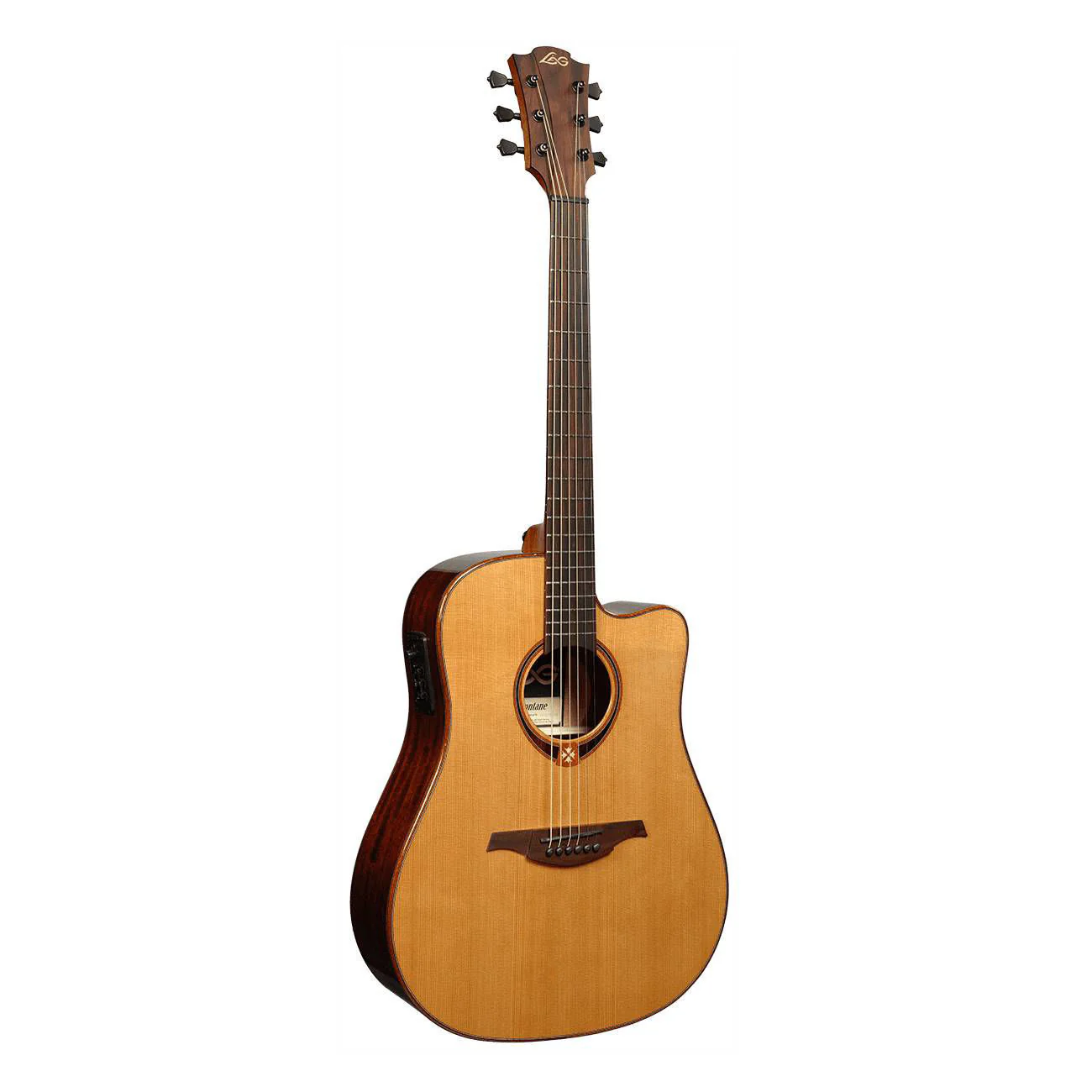 Lag Tramontane T118DCE Dreadnought Cutaway Acoustic-Electric Guitar - Solid Cedar Top - Image 4