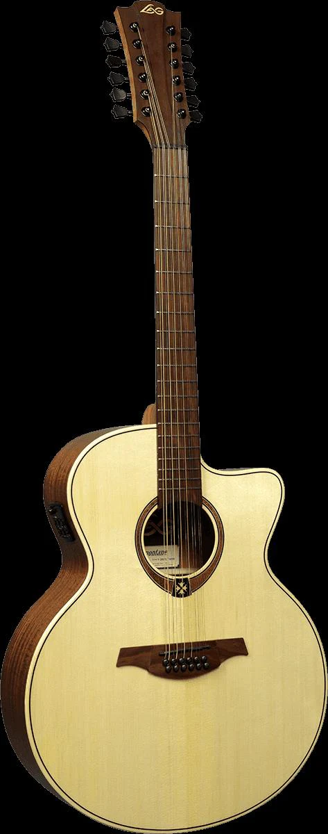 LAG Tramontane T177J12CE 12-String Jumbo Acoustic Electric Guitar - Image 3