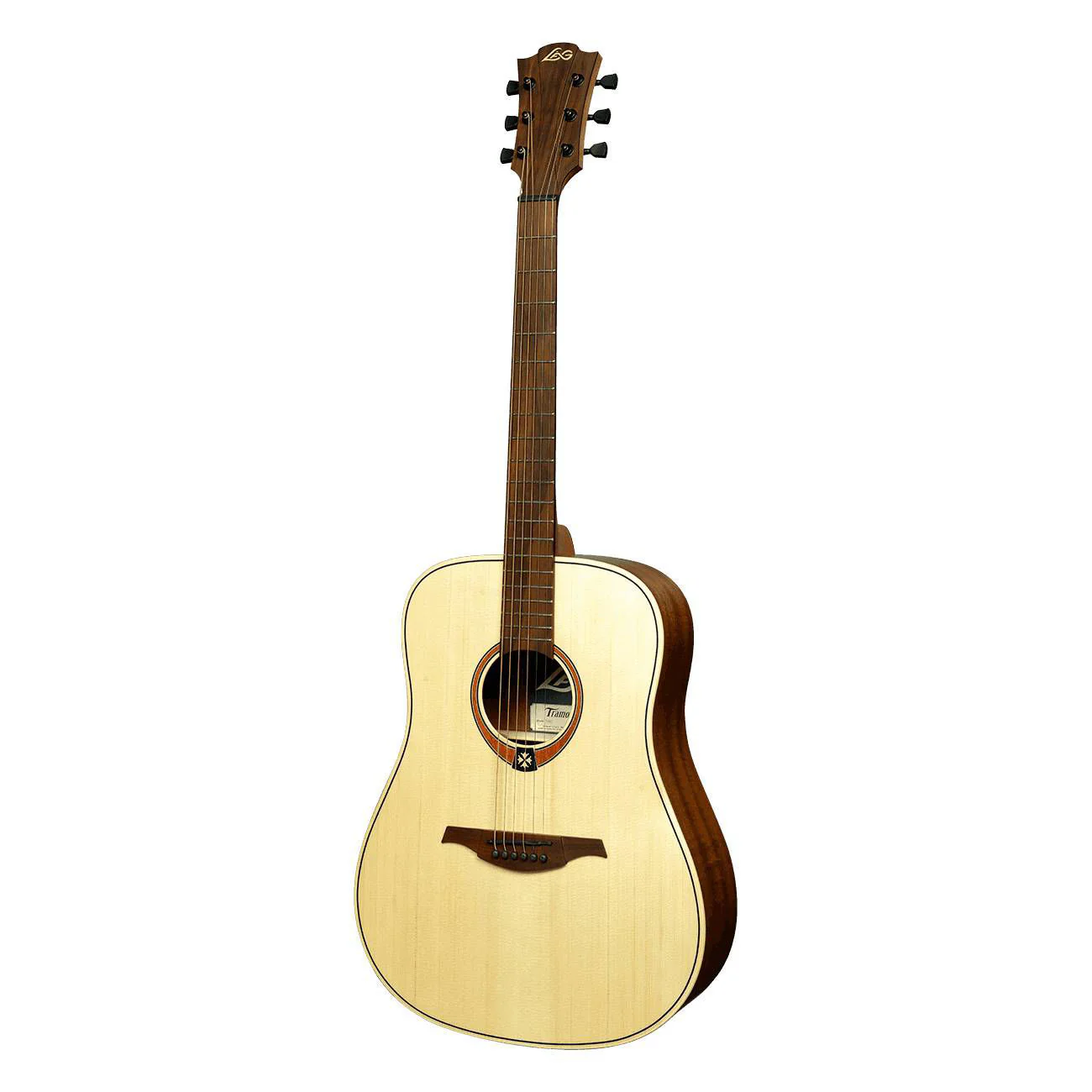 LAG Tramontane  T70D Dreadnought Acoustic Guitar - Solid Spruce Top - Image 5