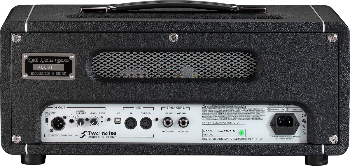 Laney Black Country Customs Studio Supergroup Guitar Head - Image 4