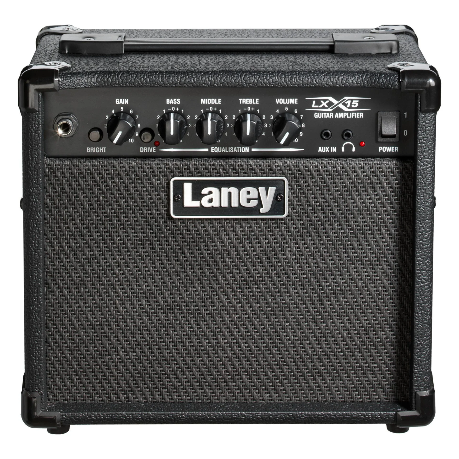 Laney LX15 Guitar Combo Electric Guitar Amplifier with 2x 5in Speaker in Black (15w) - Image 3