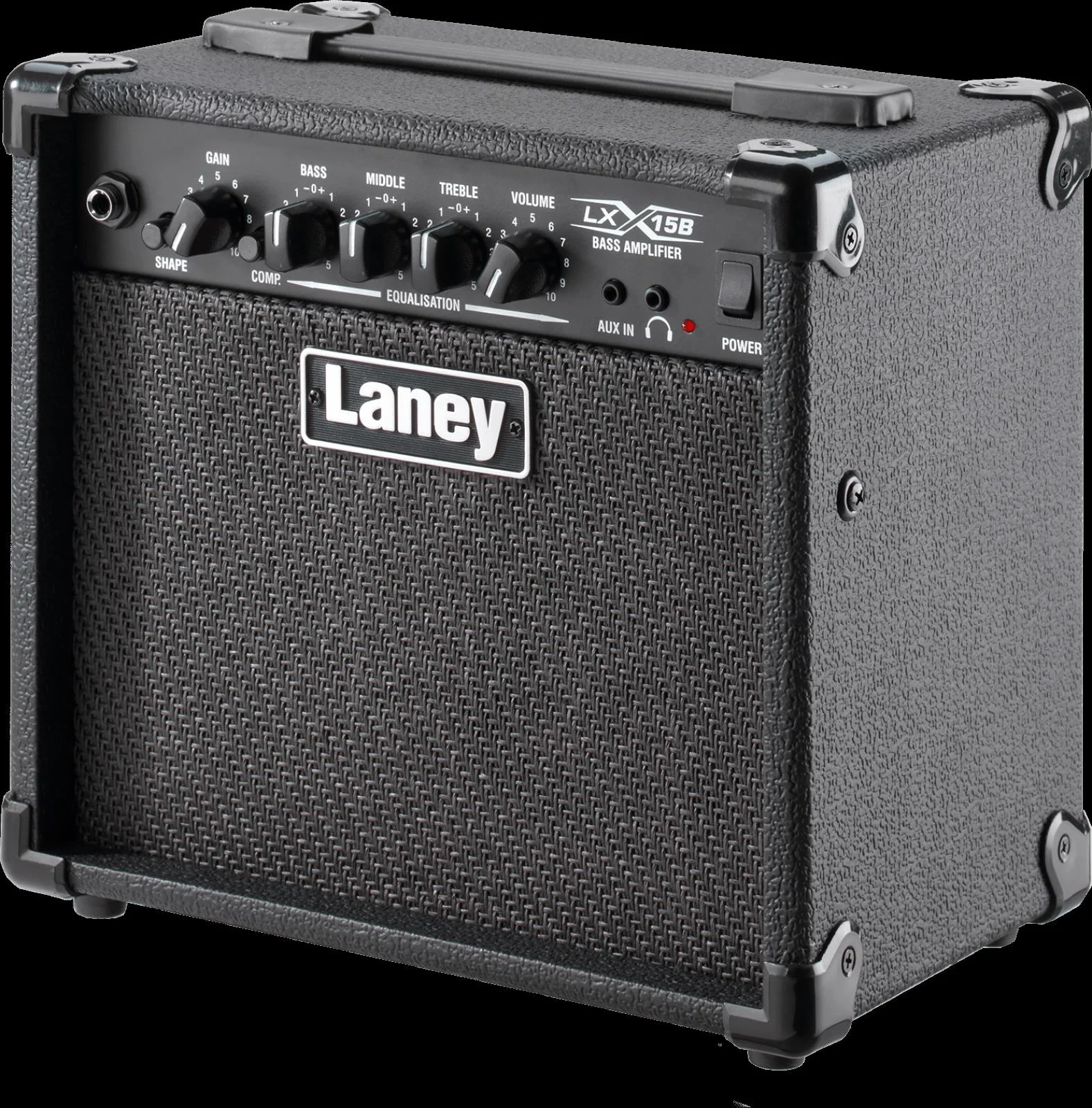 Laney LX15B Bass Combo Amplifier with 2x 5in Speaker in Black (15w) - Image 3