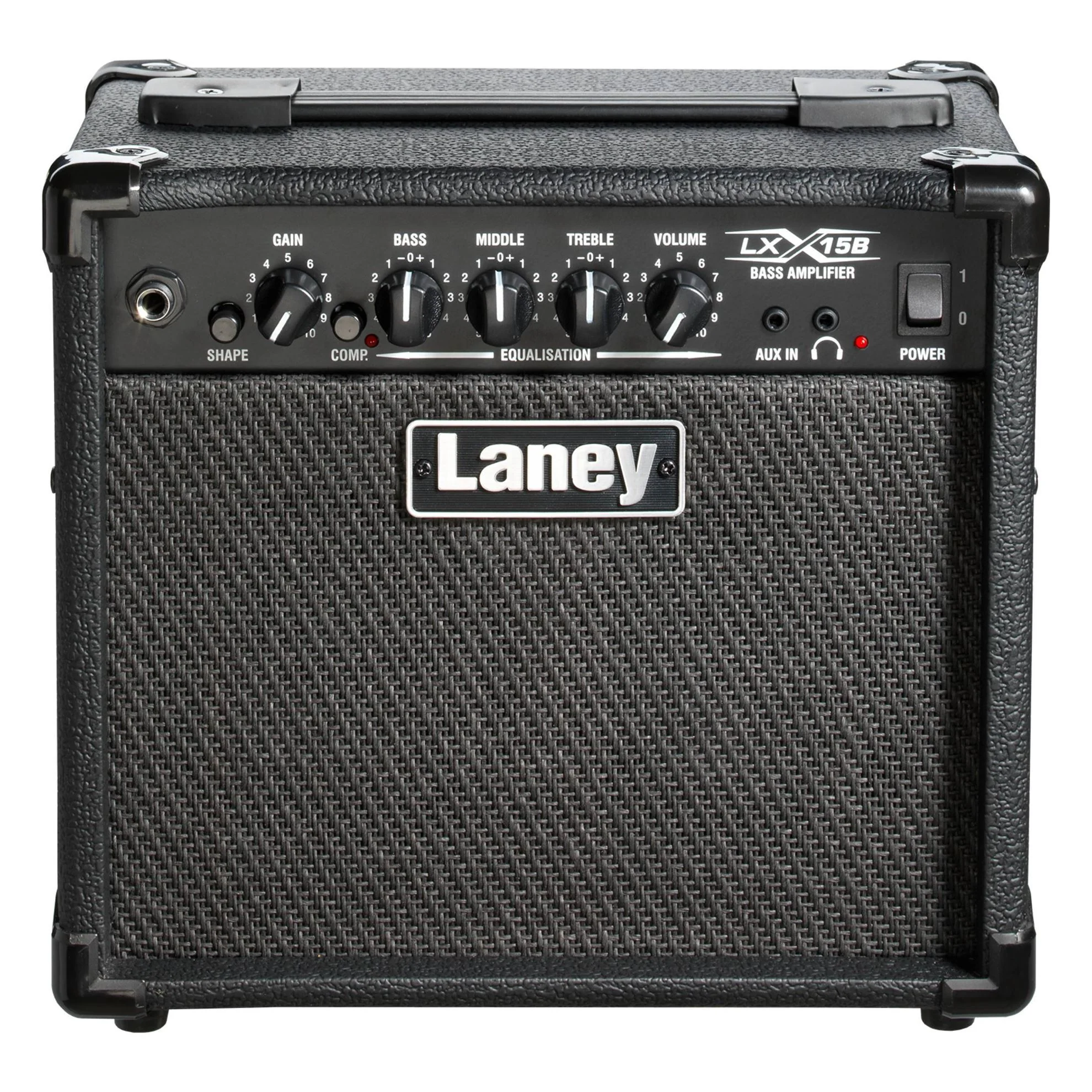 Laney LX15B Bass Combo Amplifier with 2x 5in Speaker in Black (15w) - Image 4