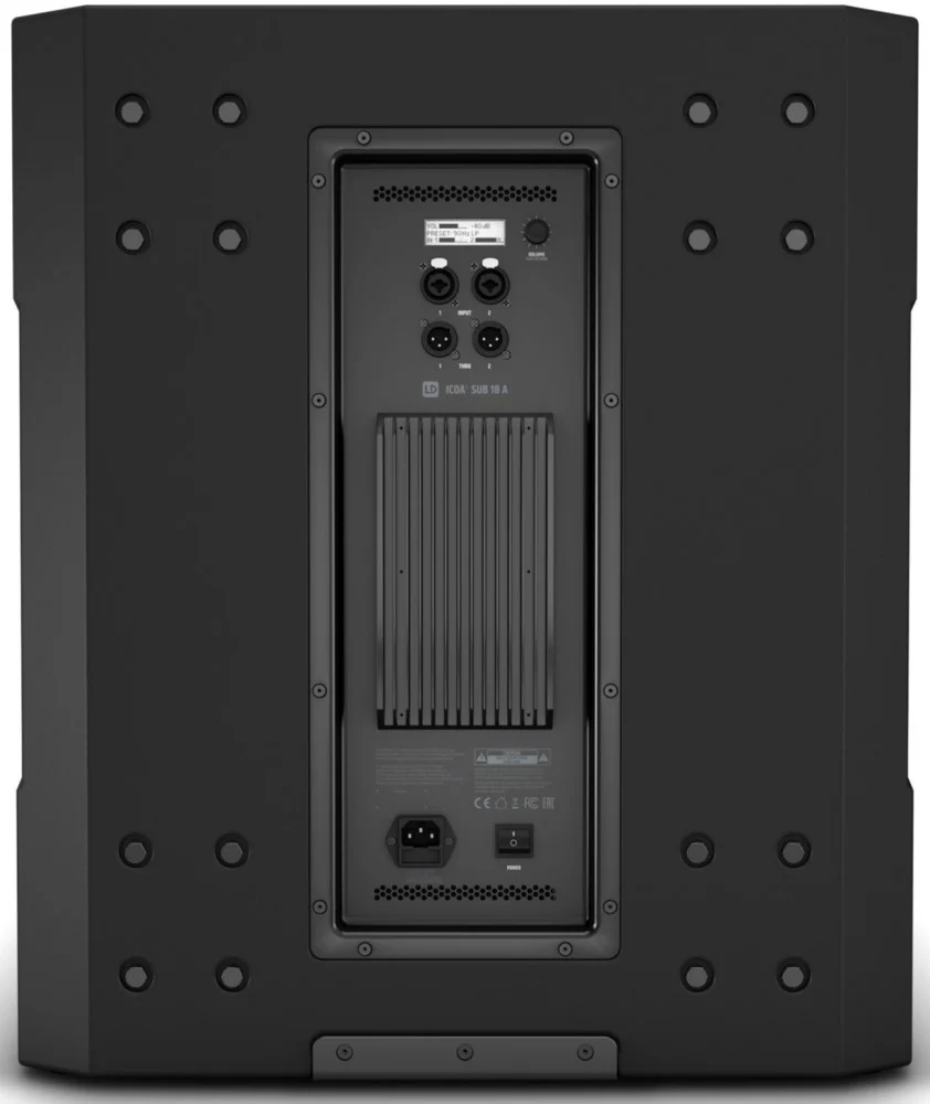 LD Systems ICOA SUB 18 A 2400W 18 Powered Bass Reflex Subwoofer - Image 4
