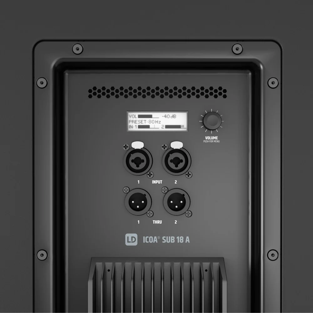 LD Systems ICOA SUB 18 A 2400W 18 Powered Bass Reflex Subwoofer - Image 5