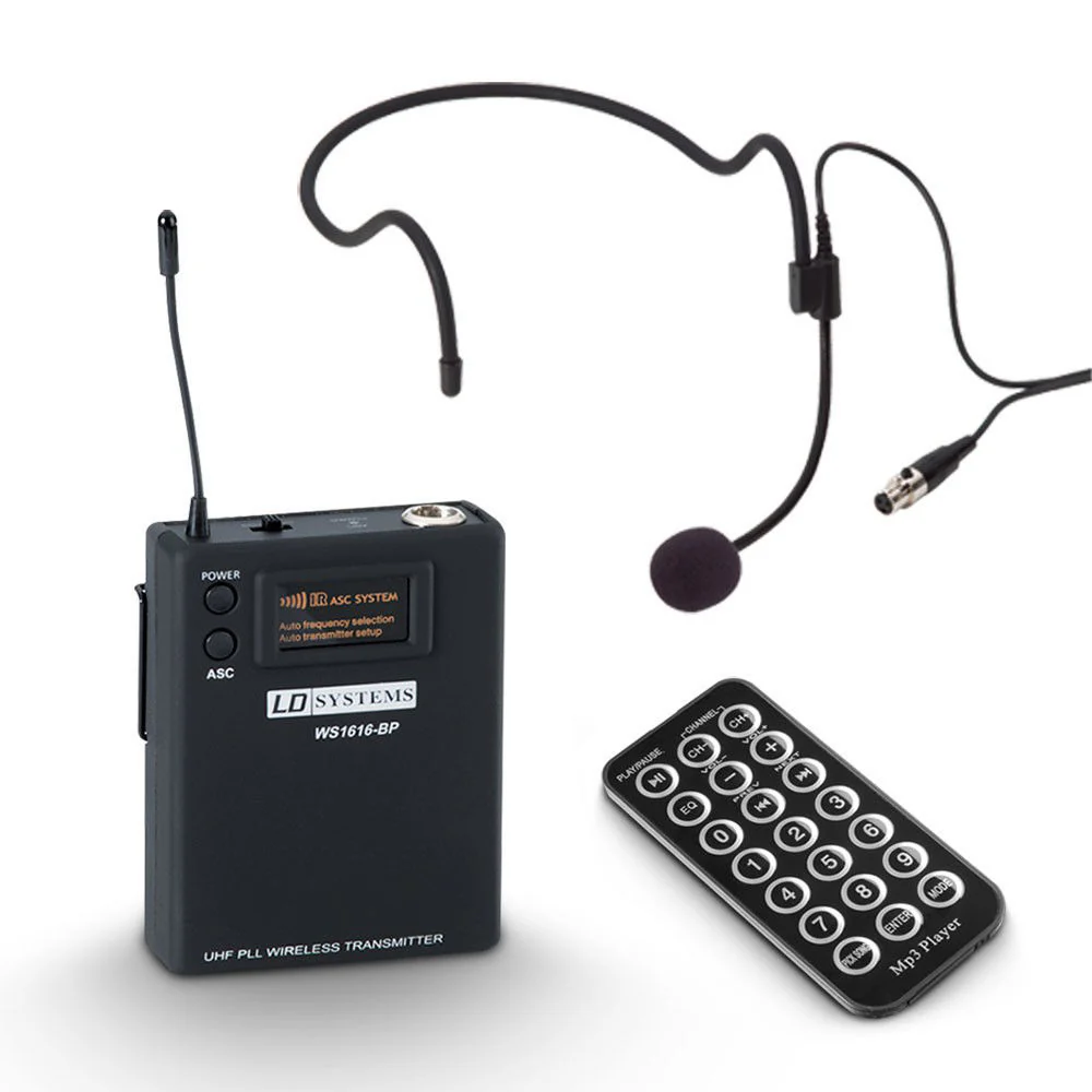 LD Systems RoadBuddy 10 Inch 480W Portable Speaker with Wireless Headset B5 Frequency  (584 ‚Äì 607 MHz)
