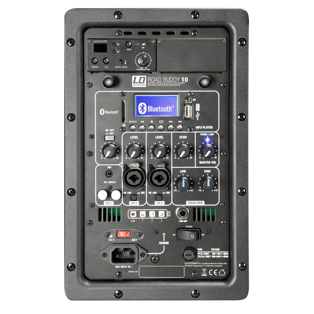 LD Systems RoadBuddy 10 Inch 480W Portable Speaker with Wireless Headset B5 Frequency  (584 ‚Äì 607 MHz) - Image 4