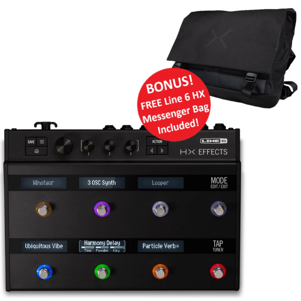 Line 6 HX Effects Guitar Multi-Effects Processor with Free HX Messenger Bag - Image 4