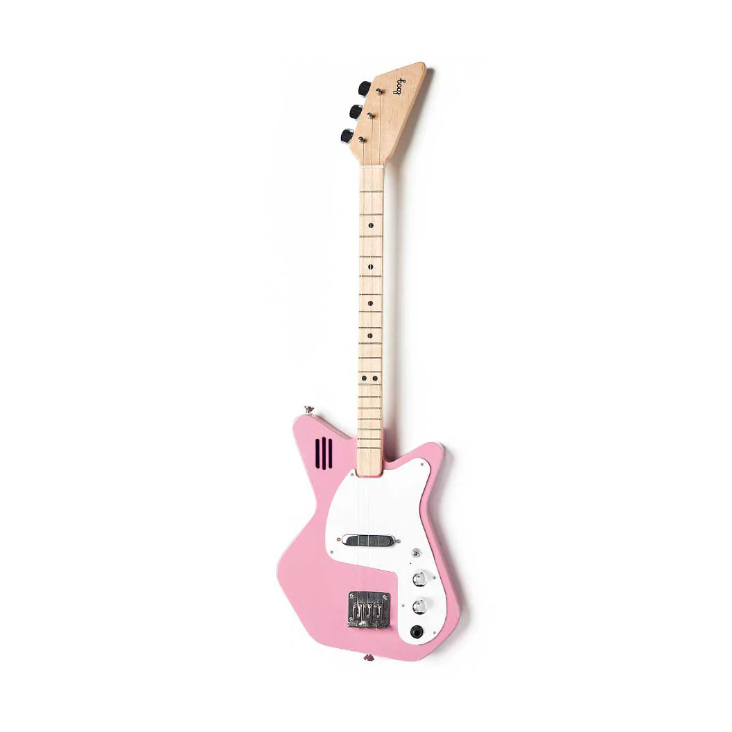 Loog Pro Children's Electric Guitar in Pink - Image 3