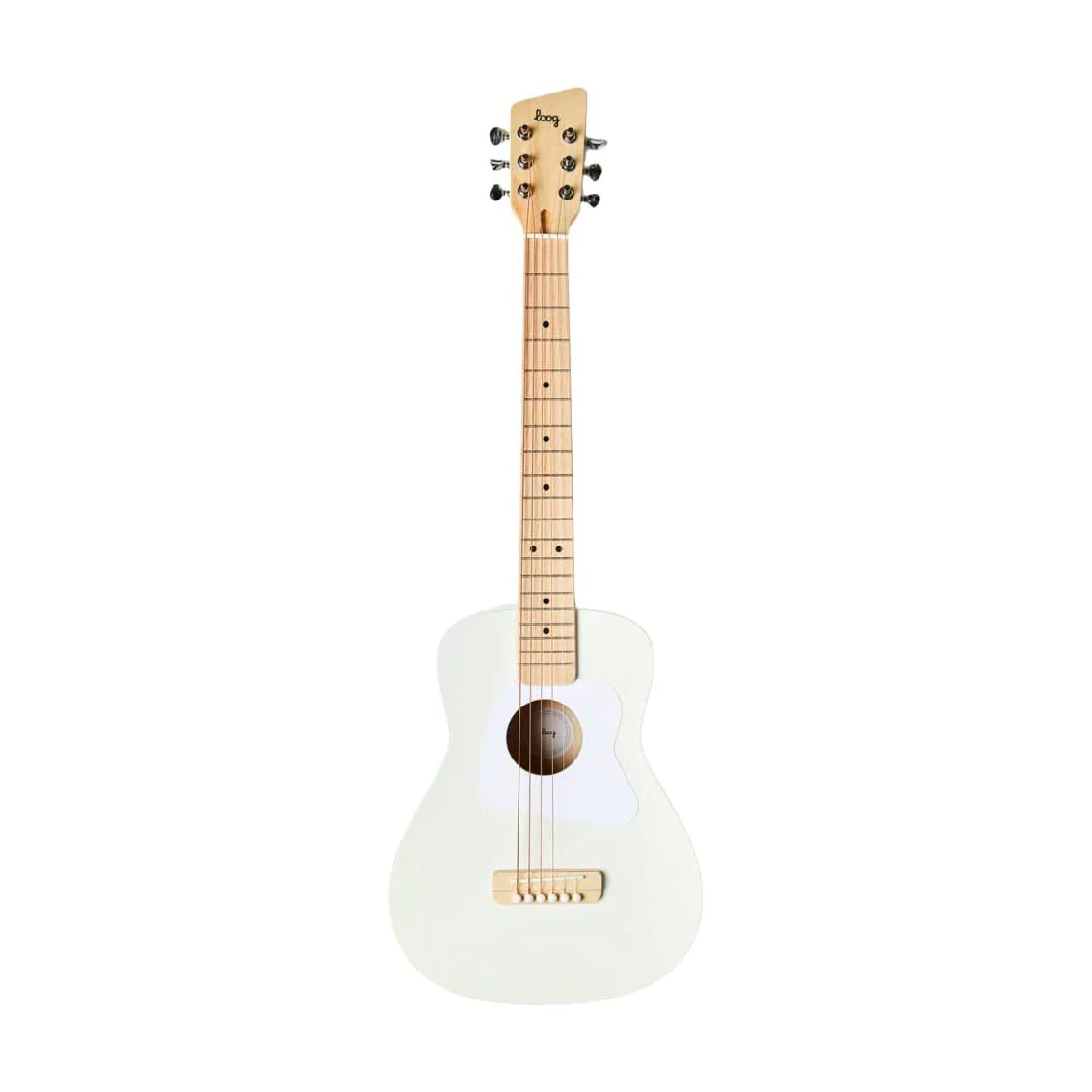Loog Pro VI Children's Acoustic Guitar in White - Image 4