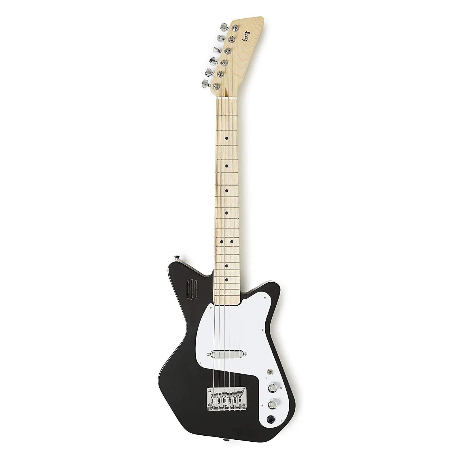 Loog Pro VI Children's Electric Guitar in Black - Image 7