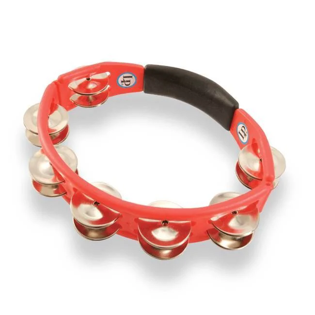 LP LP151 Cyclops Handheld Tambourine - Red (Steel) - Image 2