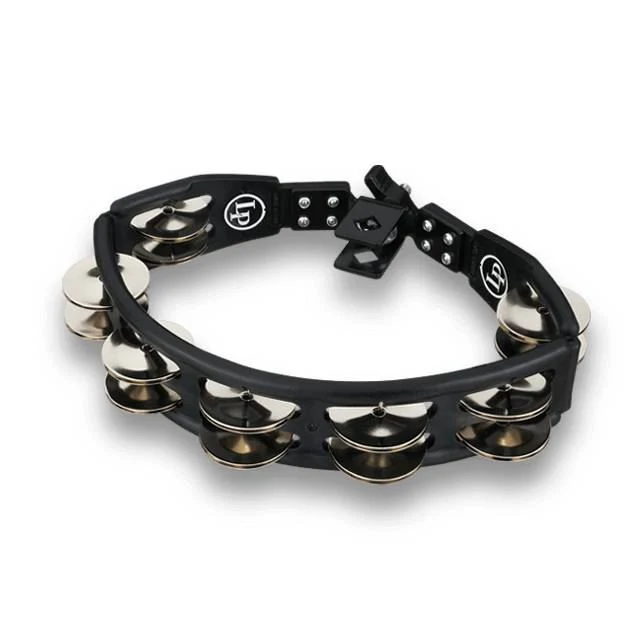 LP LP160 Cyclops Mounted Tambourine - Black (Steel) - Image 2