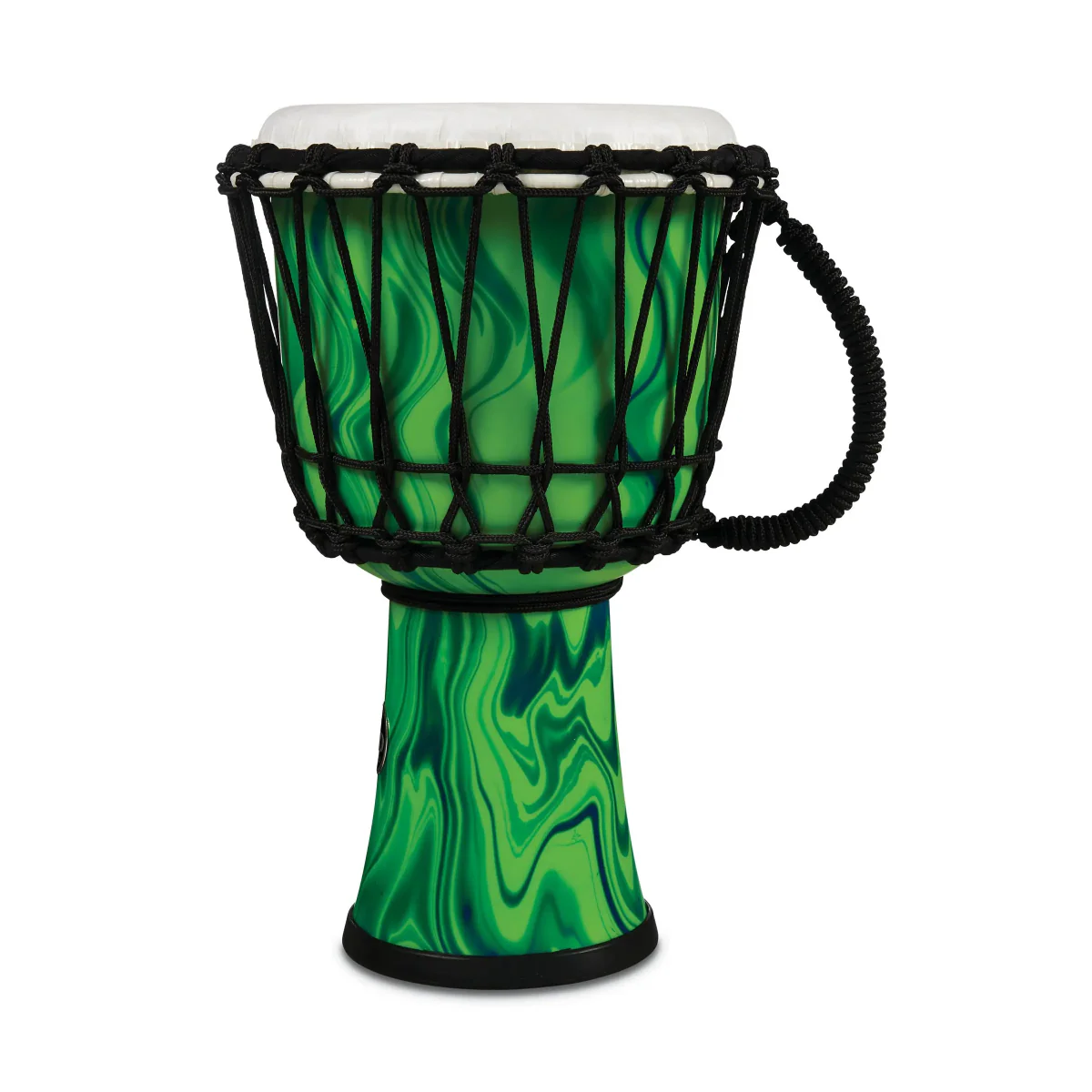LP LP1607 7in Rope Tuned Circle Djembe with Perfect-Pitch Head in Green Marble - Image 10