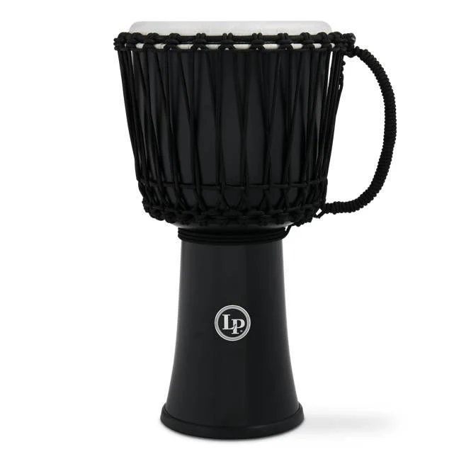 LP LP2010 10 Inch Rope Tuned Circle Djembe - Black - Image 2